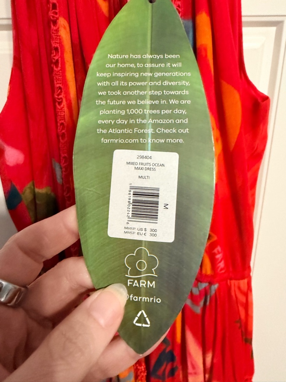 FARM Rio Mixed Fruits Ocean Tiered Dress - Picture 9 of 10